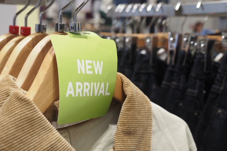 New arrivals clothing rack